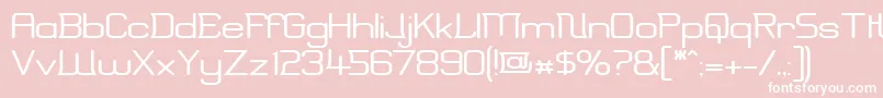 ErinalWide Font – White Fonts on Pink Background