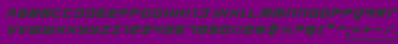 Youngtechsexi Font – Black Fonts on Purple Background