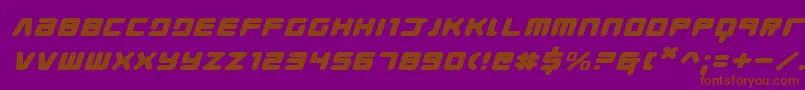 Youngtechsexi Font – Brown Fonts on Purple Background