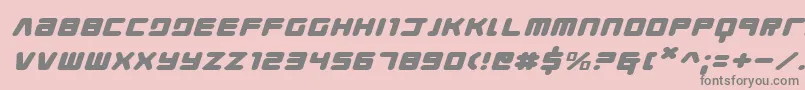 Youngtechsexi Font – Gray Fonts on Pink Background