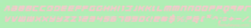 Youngtechsexi Font – Pink Fonts on Green Background