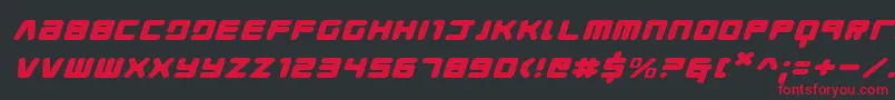 Youngtechsexi Font – Red Fonts on Black Background