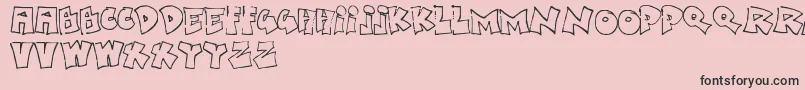 BoredSchoolboy Font – Black Fonts on Pink Background