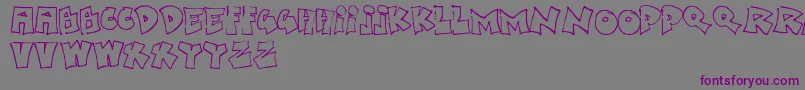 fuente BoredSchoolboy – Fuentes Moradas Sobre Fondo Gris