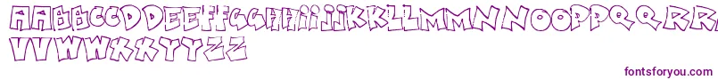 BoredSchoolboy Font – Purple Fonts on White Background