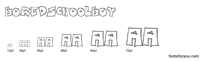 BoredSchoolboy Font Sizes