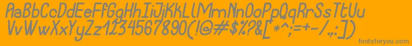 En savoir plus sur la police NotarizedOpenlyScriptObliqueSt Police NotarizedOpenlyScriptObliqueSt – polices grises sur fond orange