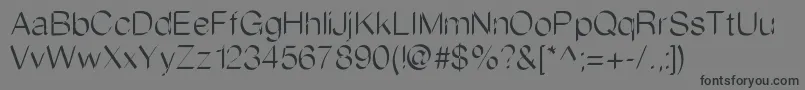 Flatstock Font – Black Fonts on Gray Background
