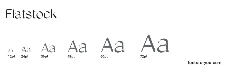 Flatstock Font Sizes