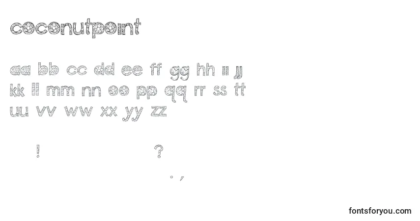 Schriftart CoconutPoint – Alphabet, Zahlen, spezielle Symbole