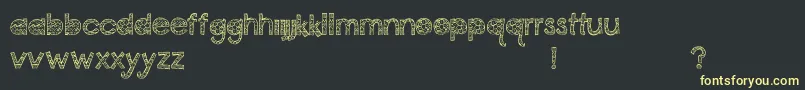 Шрифт CoconutPoint – жёлтые шрифты на чёрном фоне