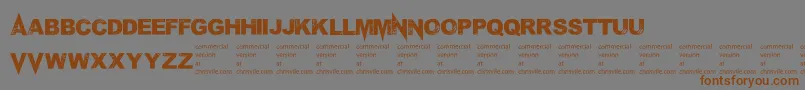 Mponderosa Font – Brown Fonts on Gray Background