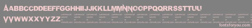 Mponderosa Font – Pink Fonts on Gray Background