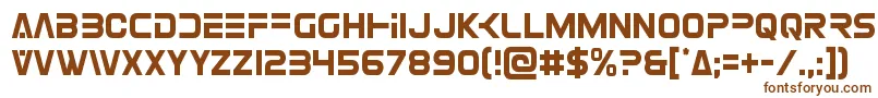 Eurofightercond Font – Brown Fonts on White Background
