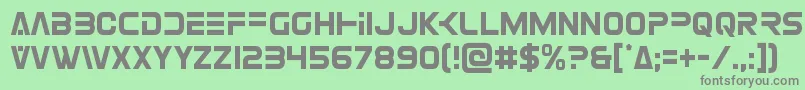 Eurofightercond Font – Gray Fonts on Green Background
