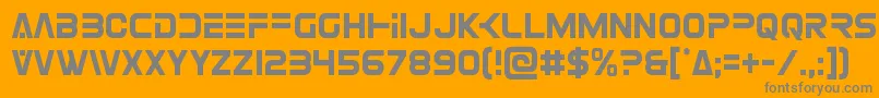 Eurofightercond Font – Gray Fonts on Orange Background