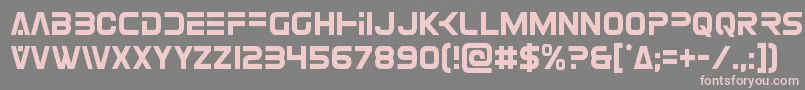 Eurofightercond Font – Pink Fonts on Gray Background