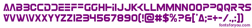 Eurofightercond Font – Purple Fonts on White Background