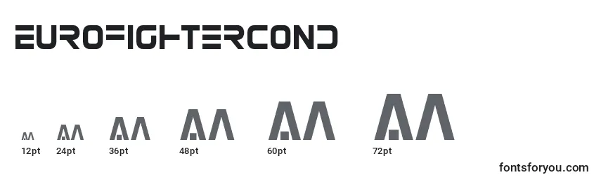Размеры шрифта Eurofightercond