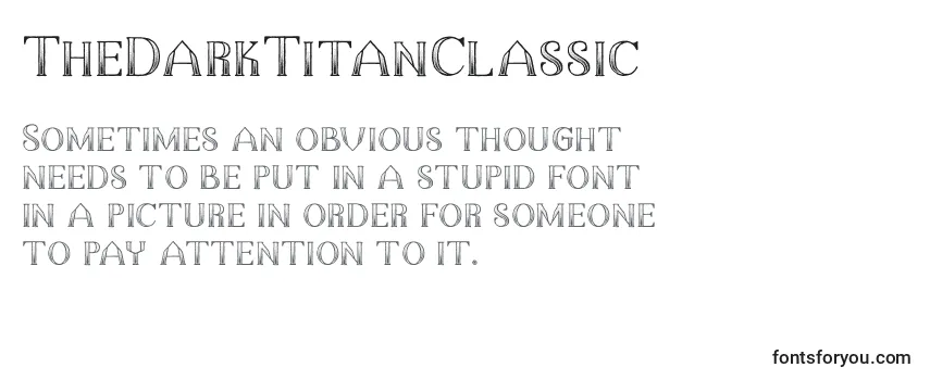 TheDarkTitanClassic (33921) Font