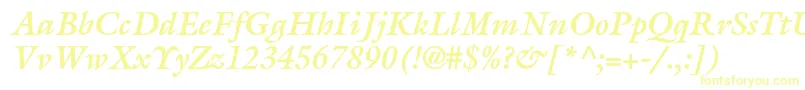 GalliardstdBolditalic Font – Yellow Fonts