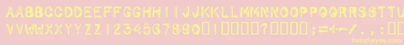 Schwarz Font – Yellow Fonts on Pink Background