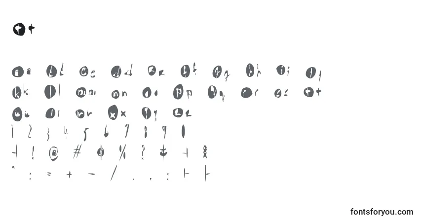Fuente Tt - alfabeto, números, caracteres especiales