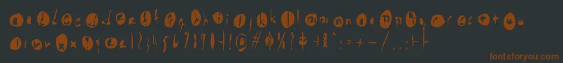 Tt Font – Brown Fonts on Black Background
