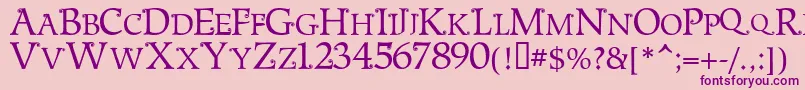 Weitere Informationen zur Metsn-Schriftart Metsn-Schriftart – Violette Schriften auf rosa Hintergrund