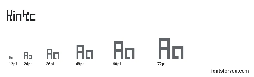 Kinkc Font Sizes