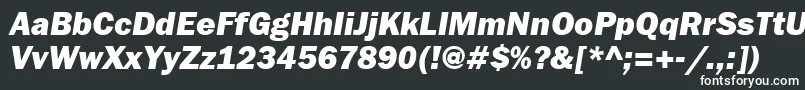 fuente FranklingothheavybttItalic – Fuentes Blancas Sobre Fondo Negro