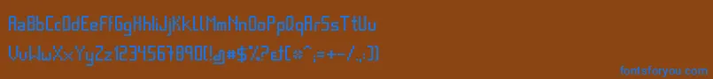 More about Basica Font Basica Font – Blue Fonts on Brown Background