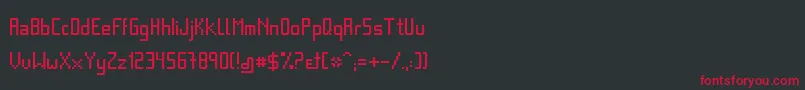 More about Basica Font Basica Font – Red Fonts on Black Background