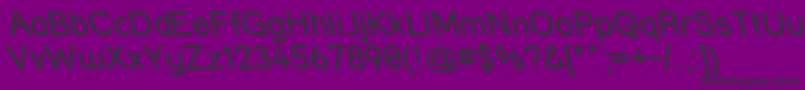 StreetReverseItalic Font – Black Fonts on Purple Background