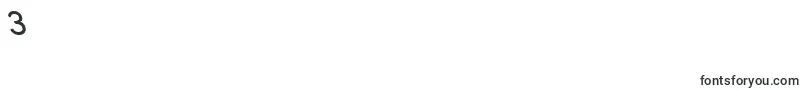 フォントStreetReverseItalic – フォント数字3