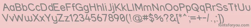 StreetReverseItalic Font – Gray Fonts on Pink Background