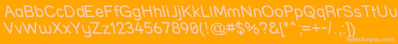 StreetReverseItalic Font – Pink Fonts on Orange Background
