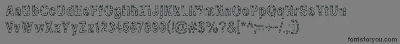 ByStarlight Font – Black Fonts on Gray Background