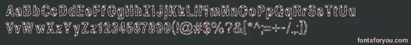 ByStarlight Font – Pink Fonts on Black Background