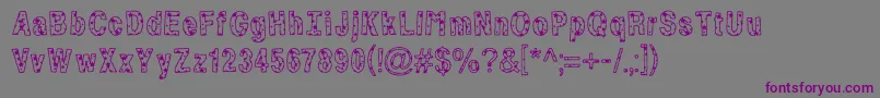 ByStarlight Font – Purple Fonts on Gray Background