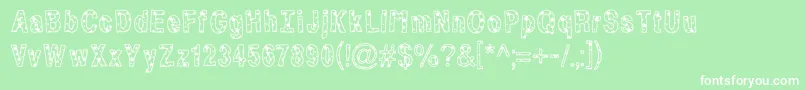 ByStarlight Font – White Fonts on Green Background