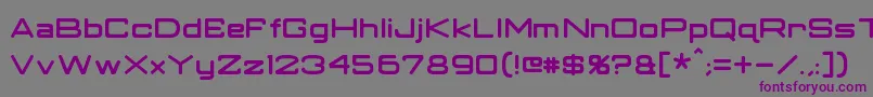 ClassicRobot Font – Purple Fonts on Gray Background