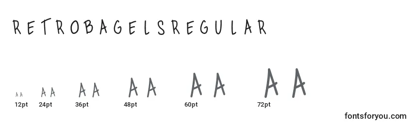 RetrobagelsRegular Font Sizes