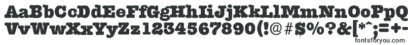 TypewriterserialHeavyRegular-fontti – Tietokoneen fontit