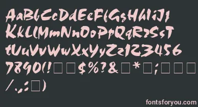 Olivia font – Pink Fonts On Black Background