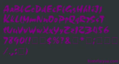 Olivia font – Purple Fonts On Black Background