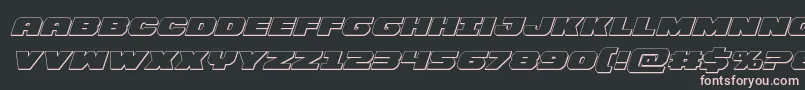 Шрифт Bummer3Dital – розовые шрифты на чёрном фоне