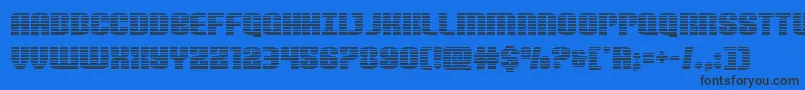 フォントNightwraithgrad – 黒い文字の青い背景
