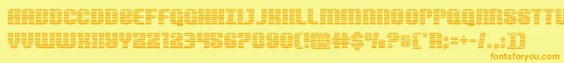 Nightwraithgrad Font – Orange Fonts on Yellow Background