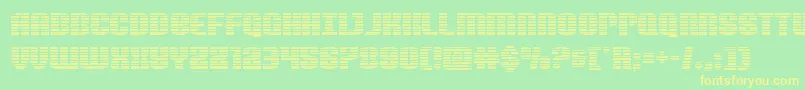 Nightwraithgrad Font – Yellow Fonts on Green Background